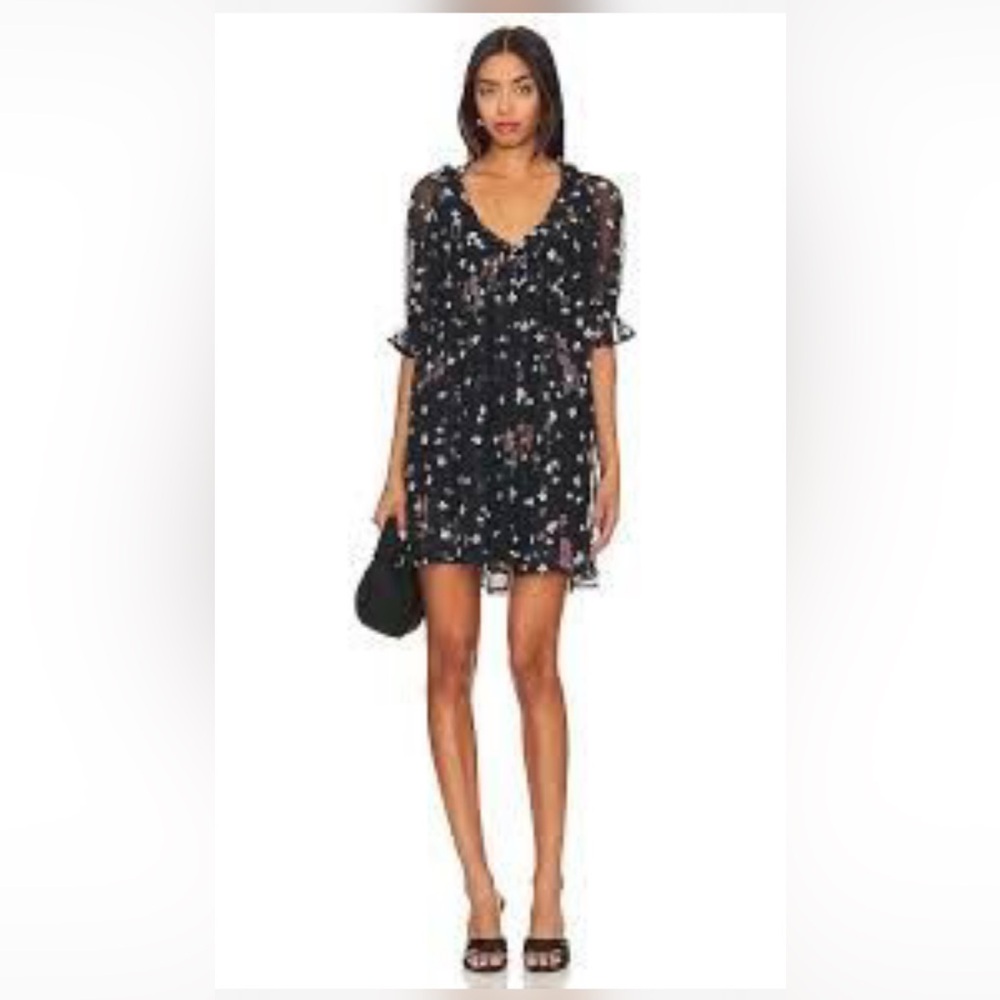 NWT Free People with Love Mesh Mini Dress